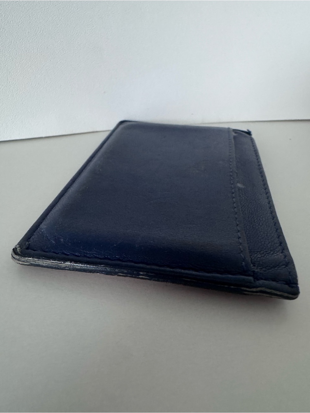 Authentic Celine Solo Calfskin Leather Card Holder with Gold Logo/ visible wear - Picture 7 of 7